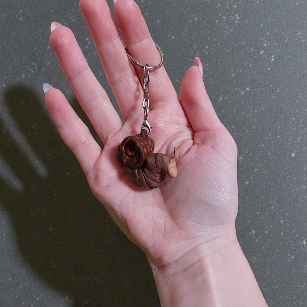 Брелок улитка ахатина