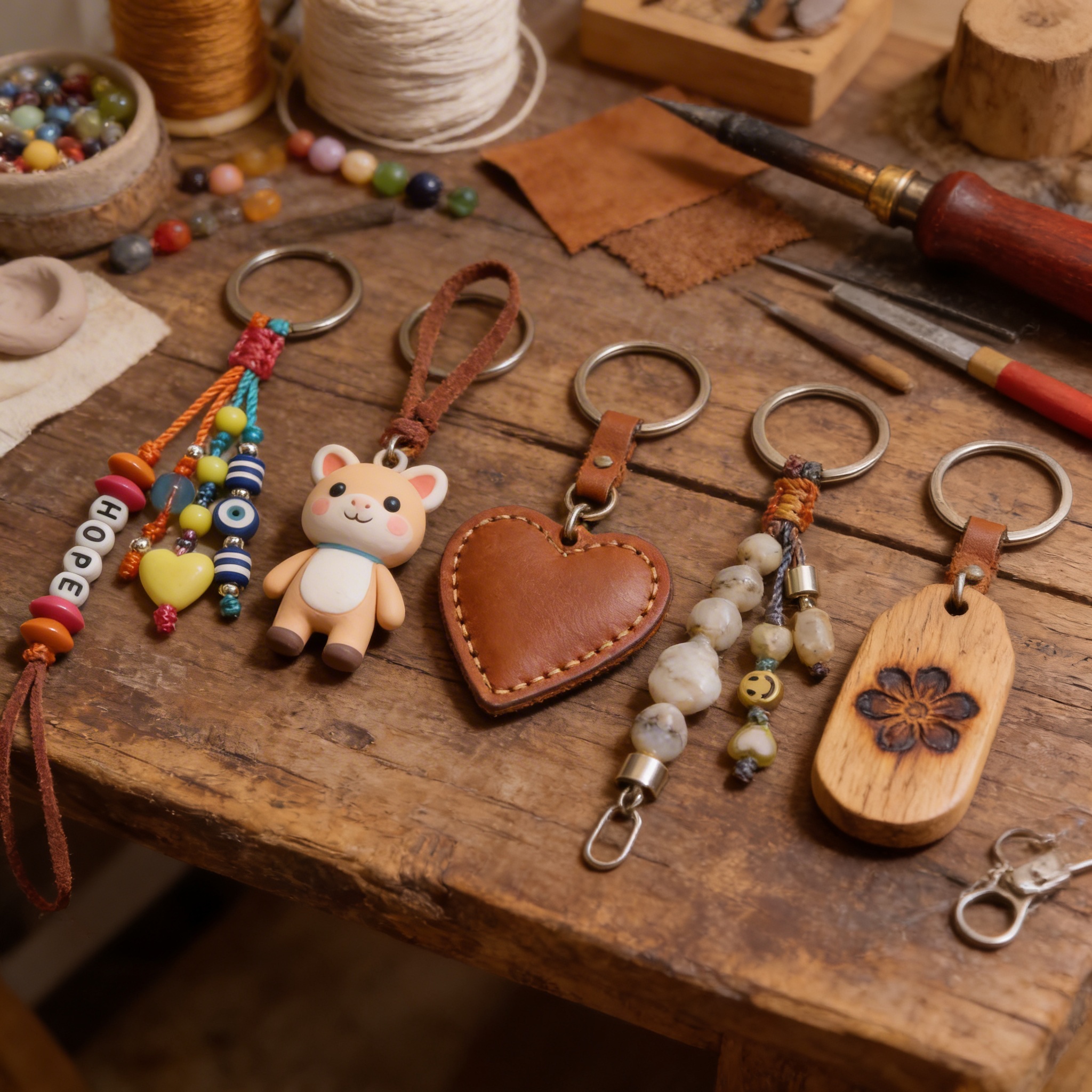 Как сделать брелок своими руками: 5 простых и красивых мастер-классов