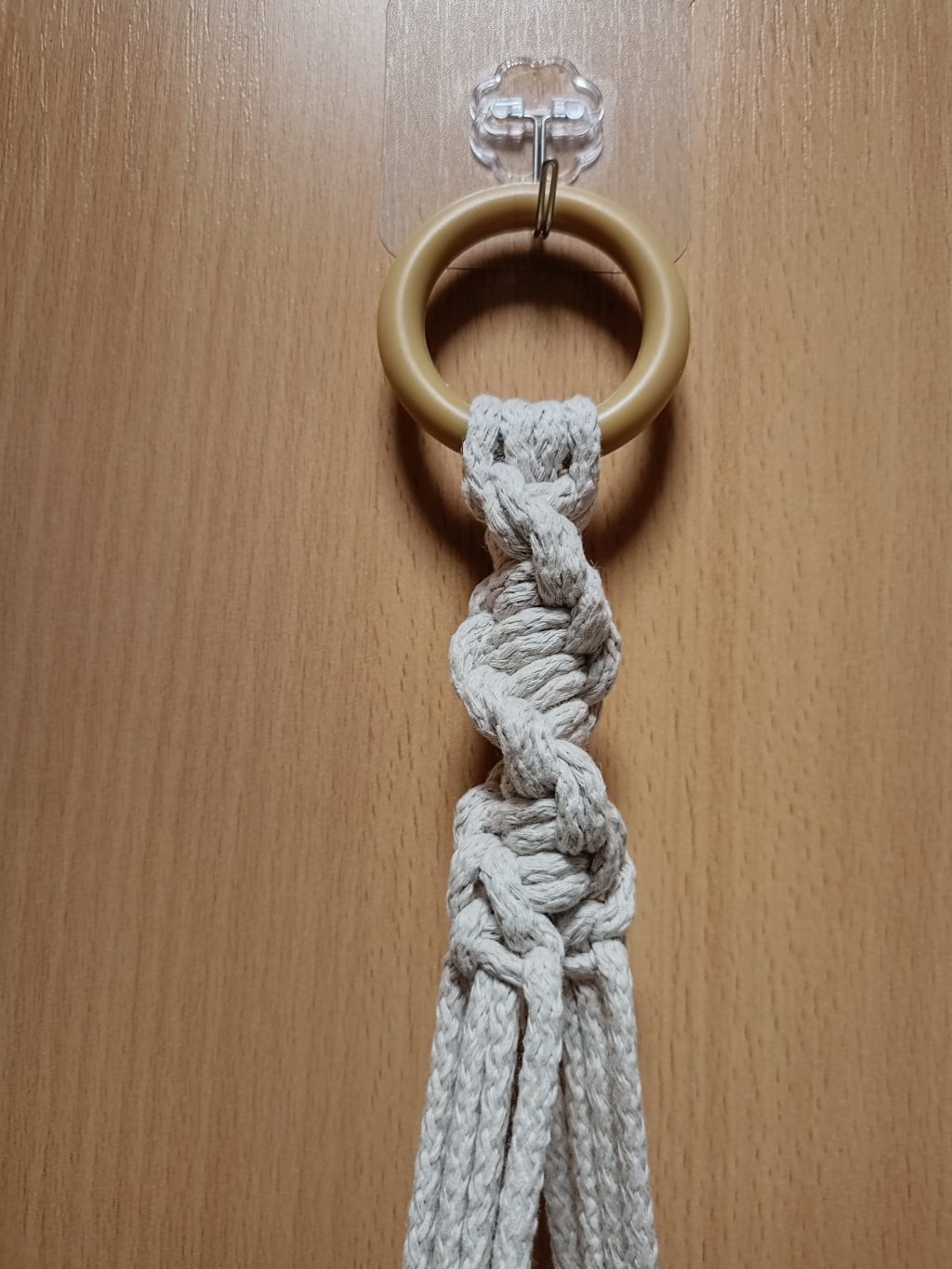 Кашпо макраме Ромбы серый