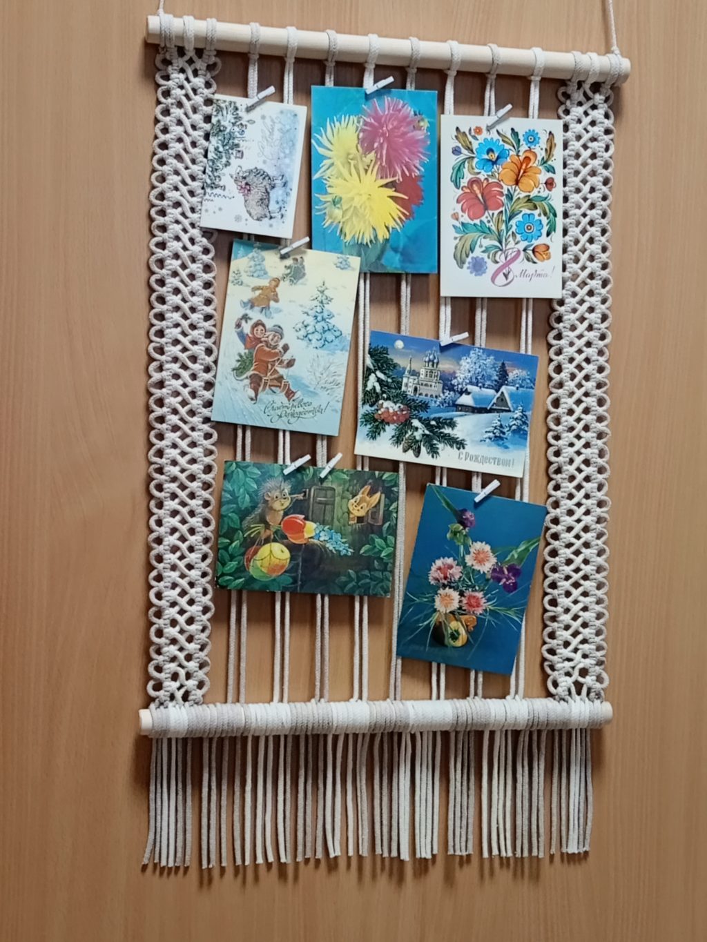 Макраме панно Фоторамка