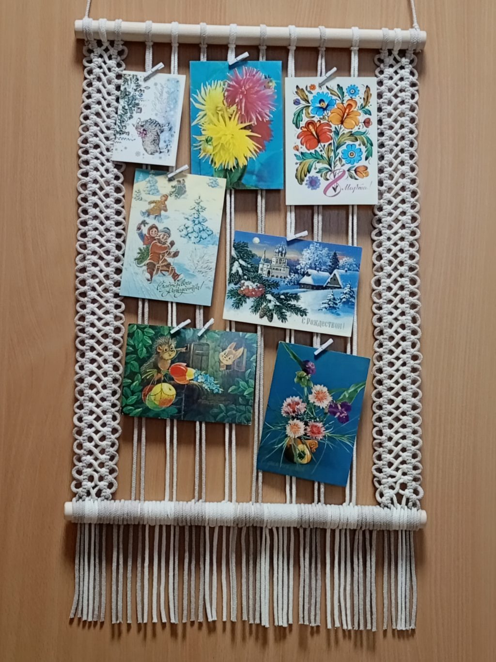 Макраме панно Фоторамка