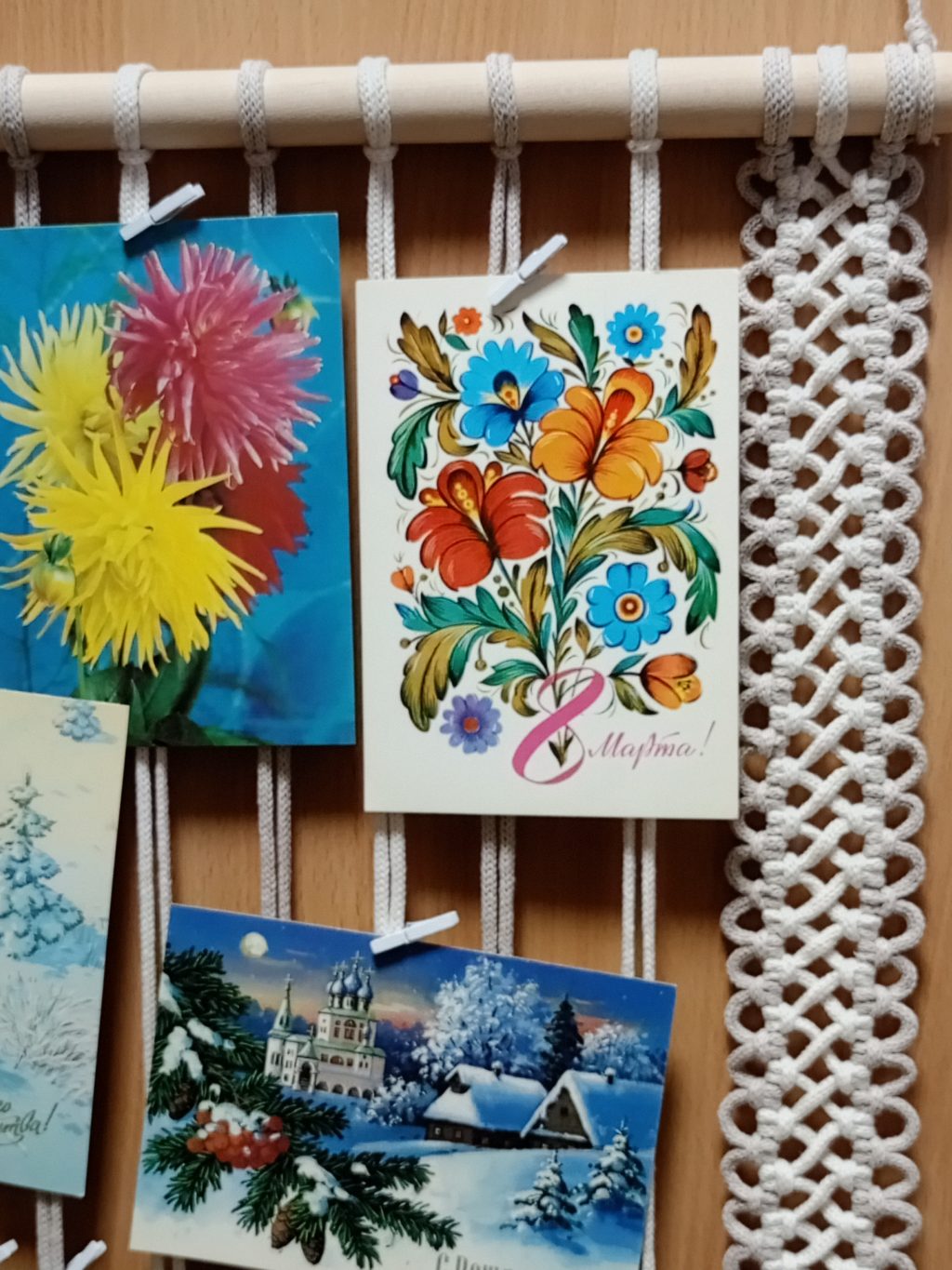 Макраме панно Фоторамка