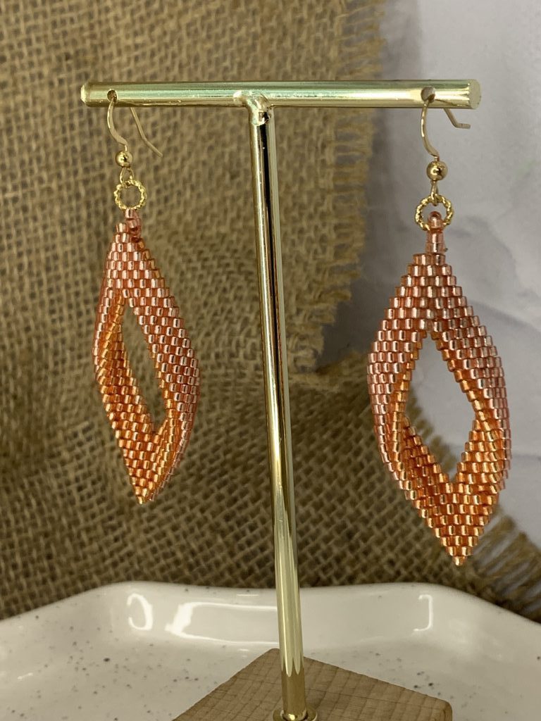 Серьги «Ромбы»