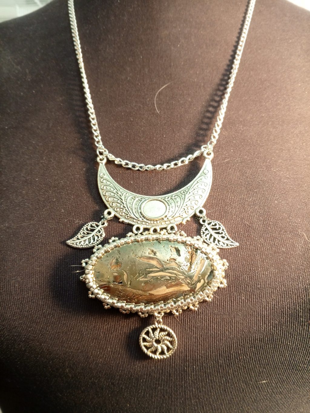 Кулон-подвеска Серебряная луна