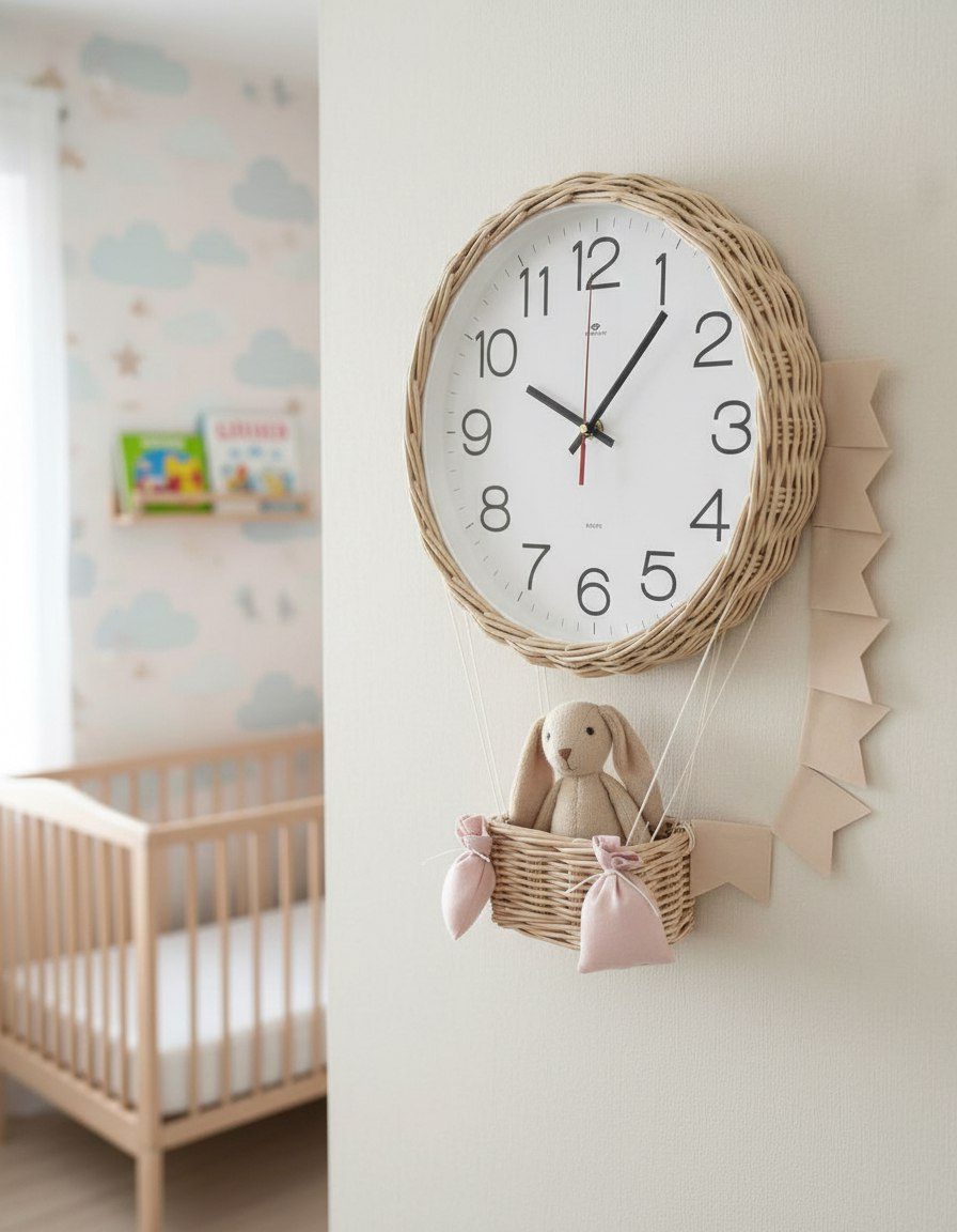 Часы для детской «воздушный шар»