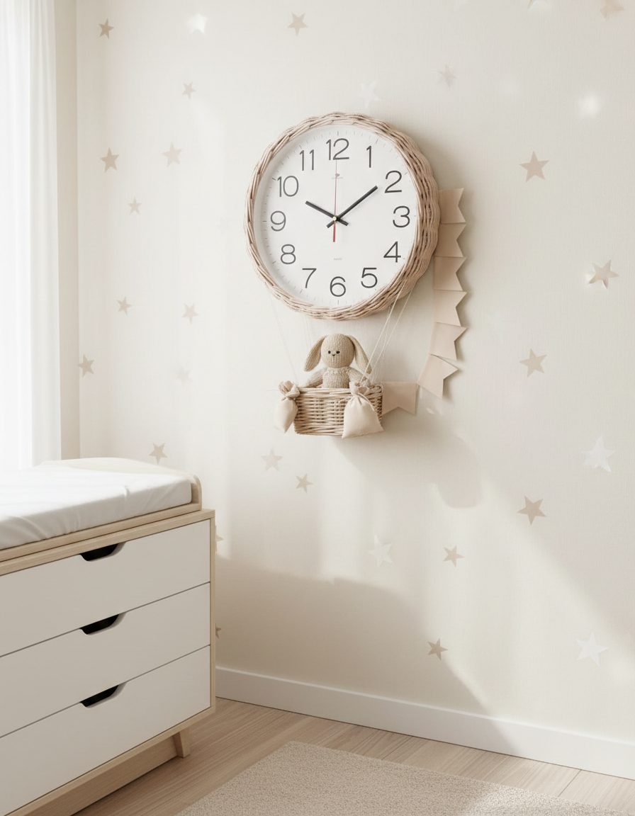 Часы для детской «воздушный шар»