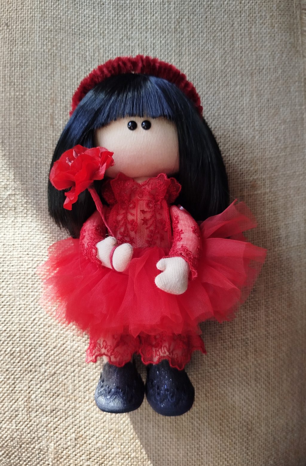 Интерьерная текстильная кукла