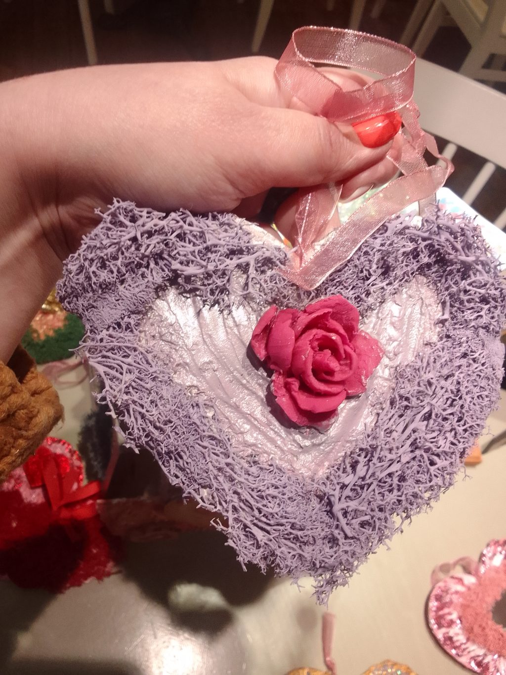 Сердце с розой