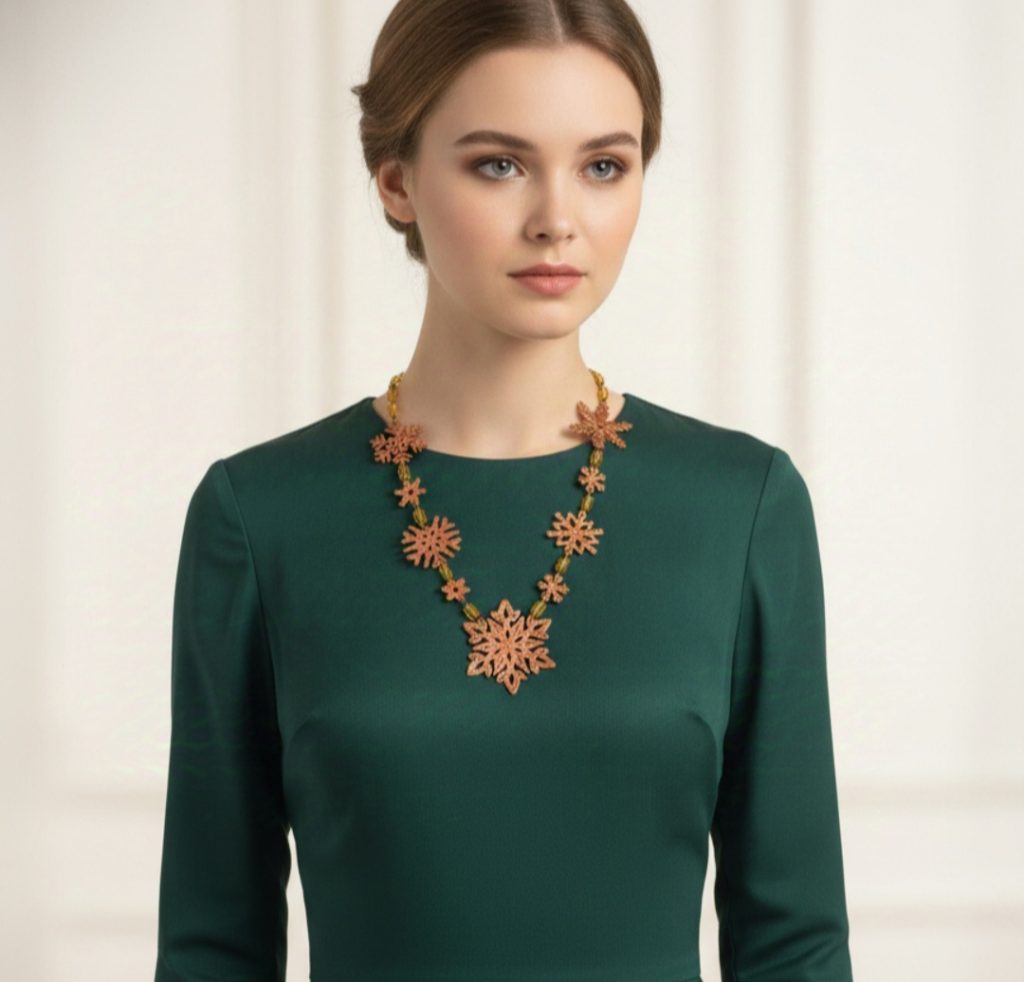 колье Снежинки