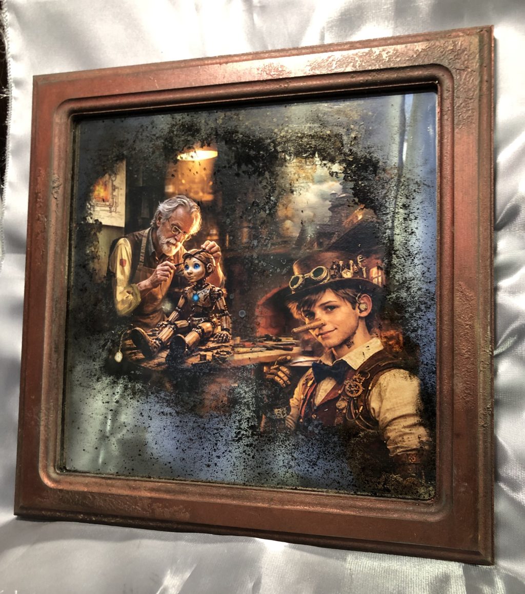 Зеркальная картина «Буратино» 30см