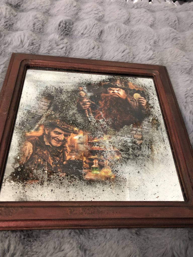 Зеркальная картина «Карабас Барабас и Дуримар» 30см