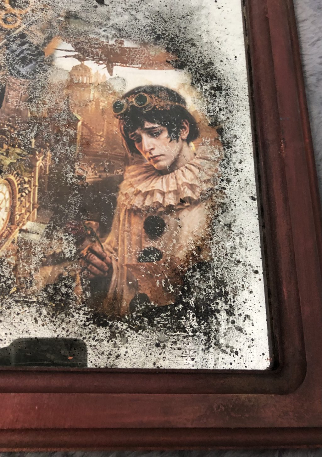 Зеркальная картина «Мальвина и Пьеро»