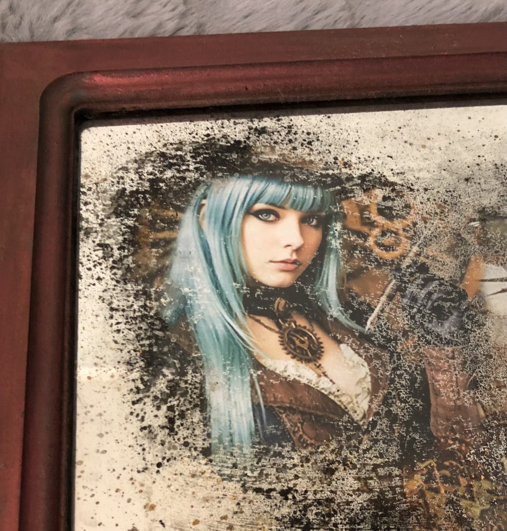 Зеркальная картина «Мальвина и Пьеро»