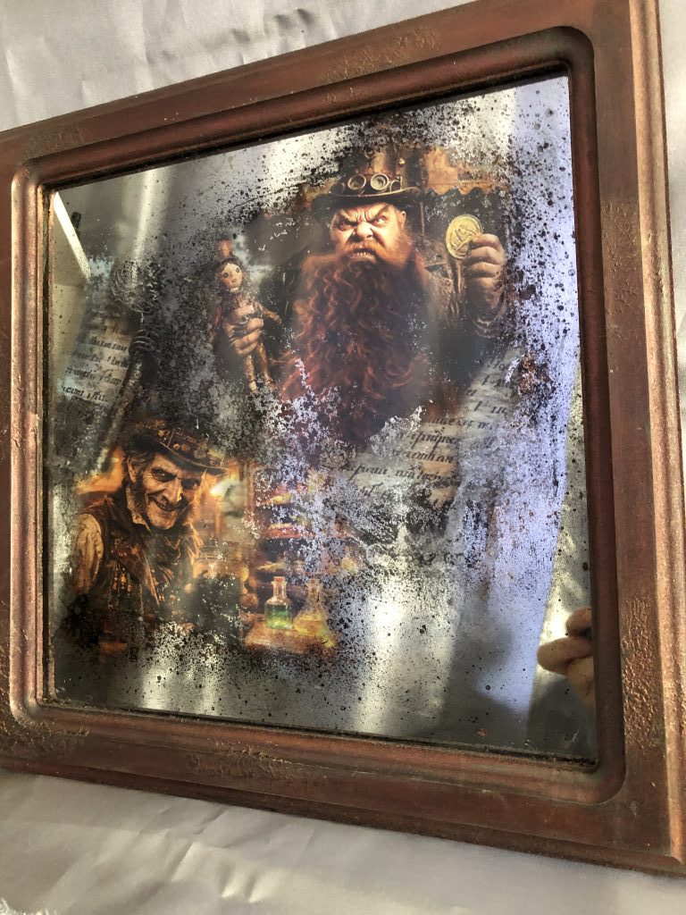 Зеркальная картина «Карабас Барабас и Дуримар» 30см