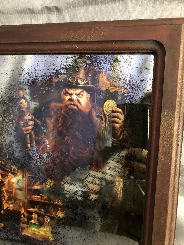 Зеркальная картина «Карабас Барабас и Дуримар» 30см