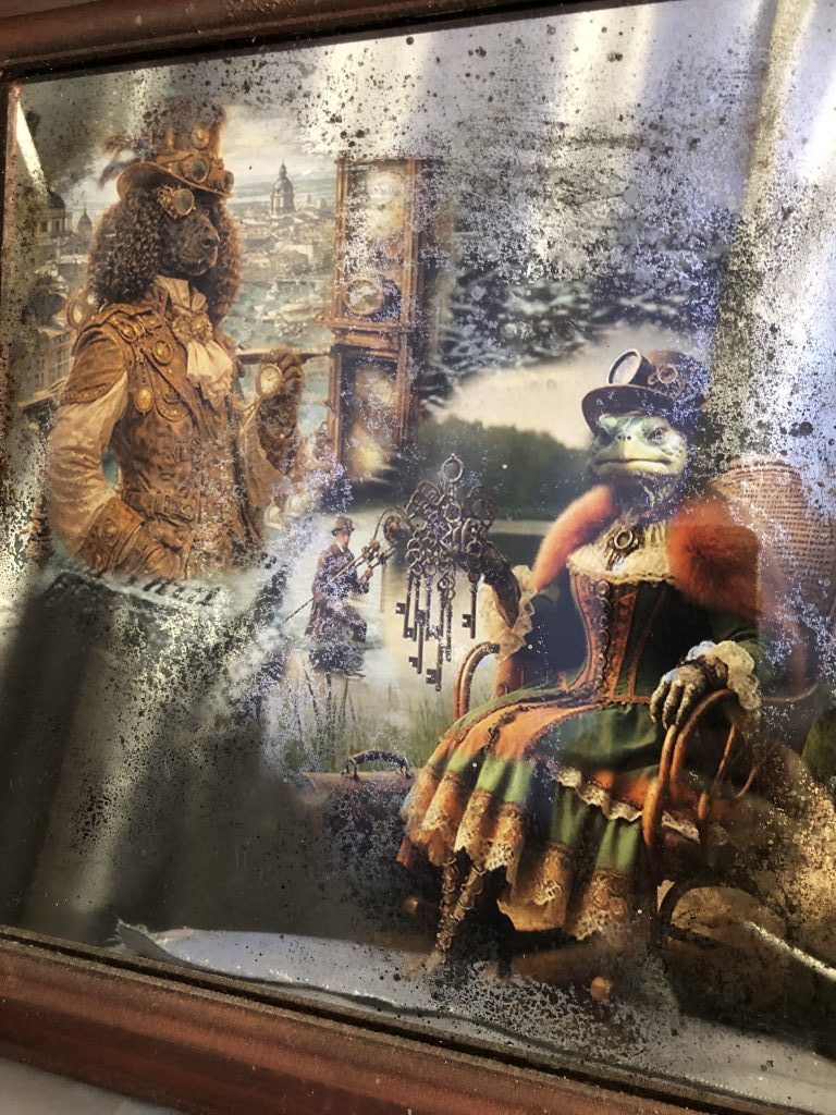 Зеркальная картина «черепах Тартила и Артемон» 30см