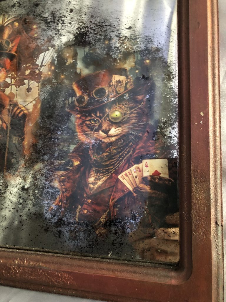 Зеркальная картина «Лиса Алиса и Кот Базилио» 30см