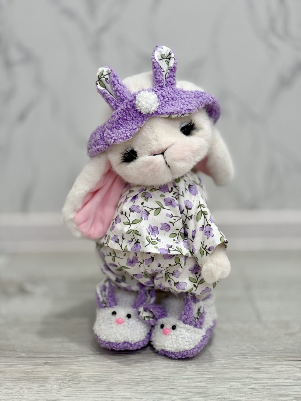 Большой зайка из меха норки