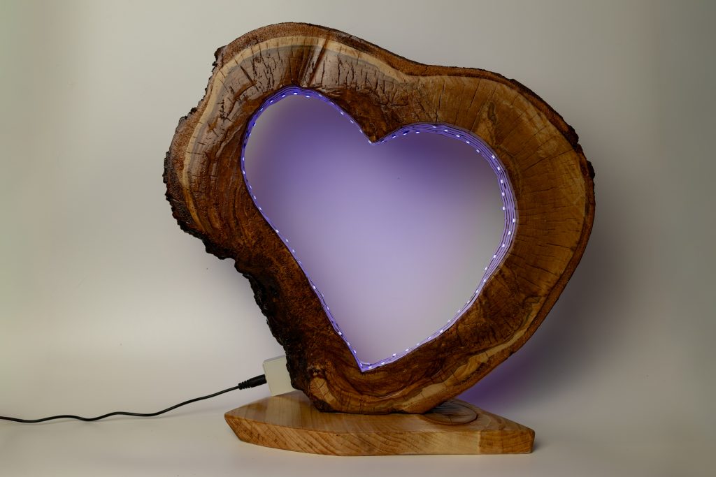 Сувенир статуэтка светильник «Музыкальное сердце»