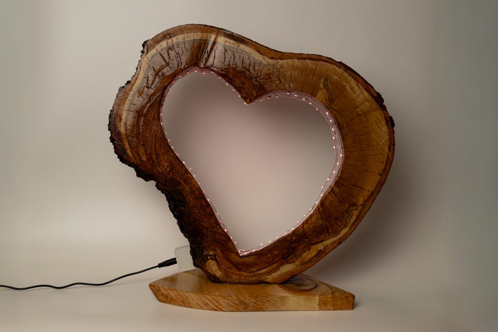 Сувенир статуэтка светильник «Музыкальное сердце»