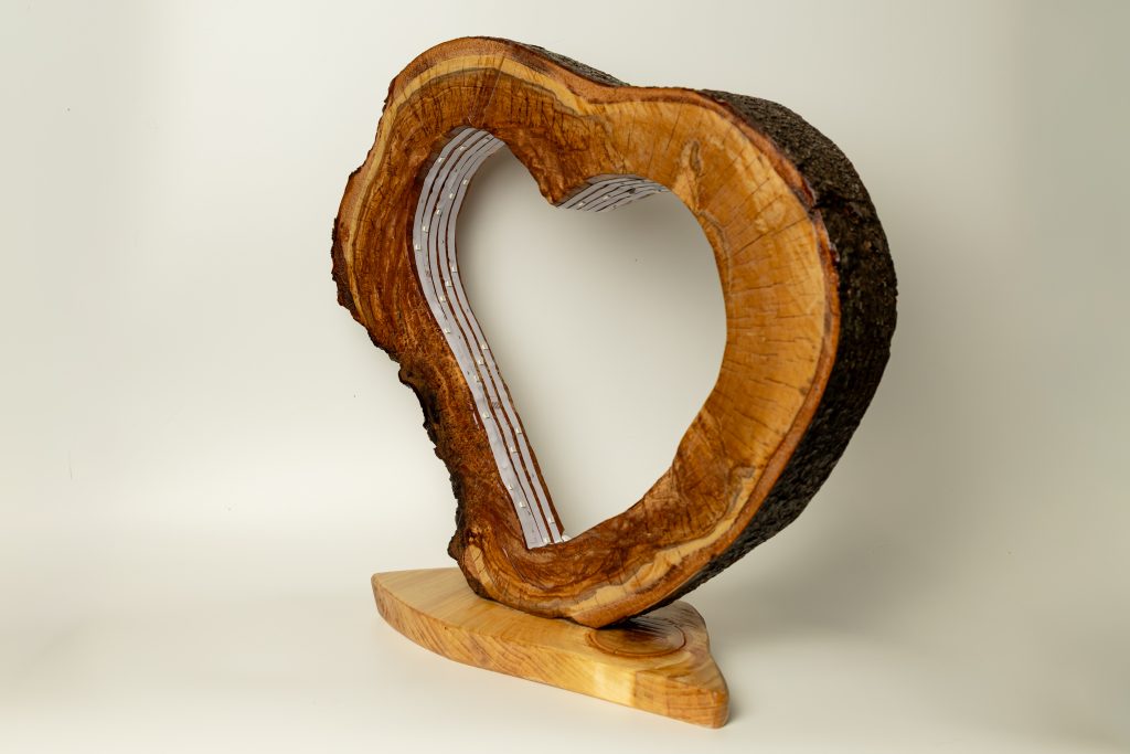 Сувенир статуэтка светильник «Музыкальное сердце»