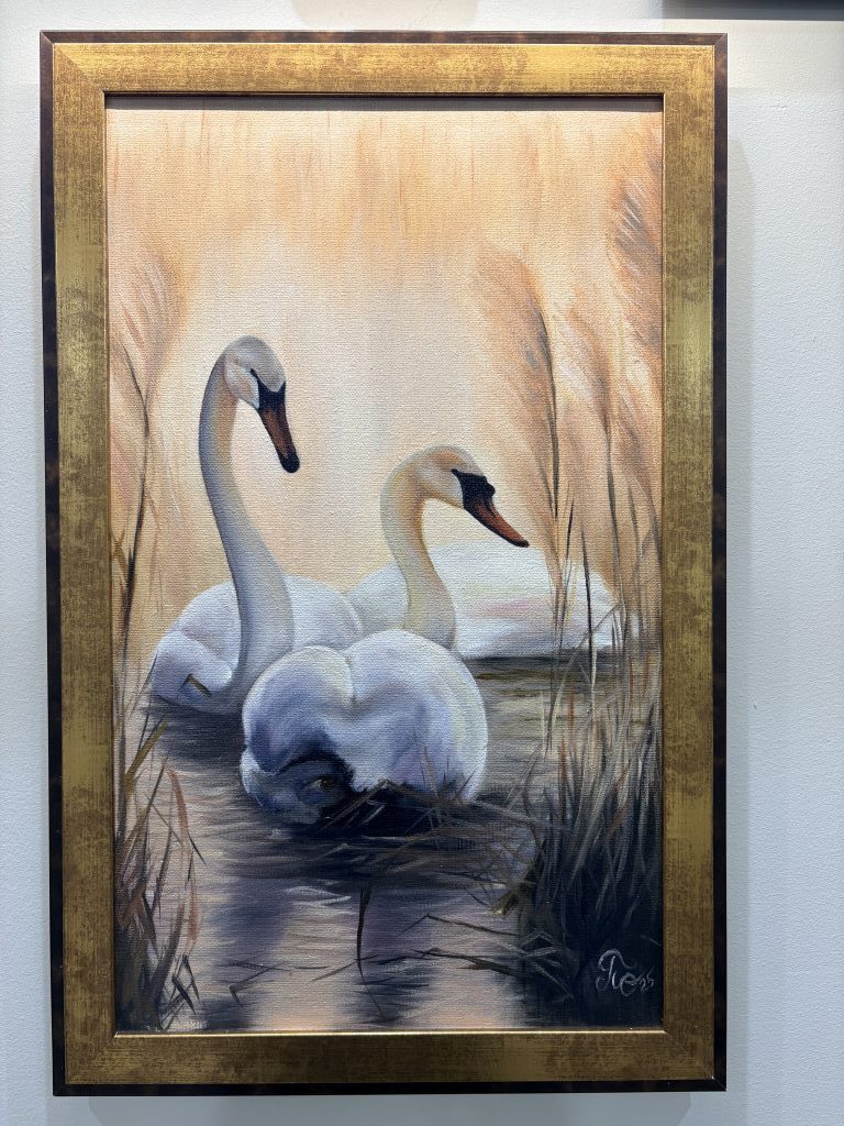 Картина «Лебеди в тумане»