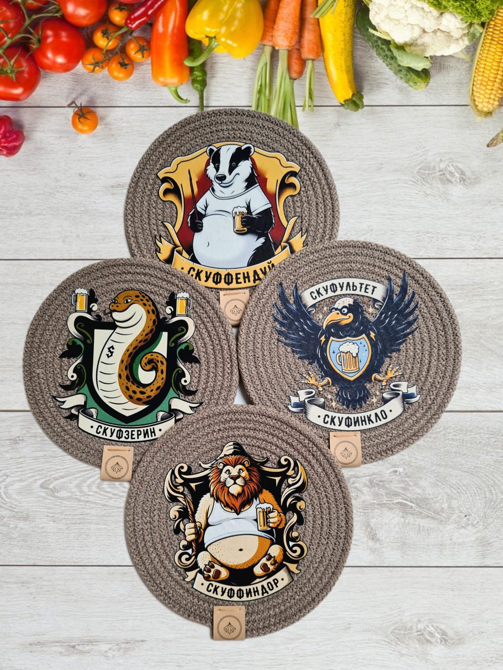 Подставки под кружки и бокалы /Бирдекели