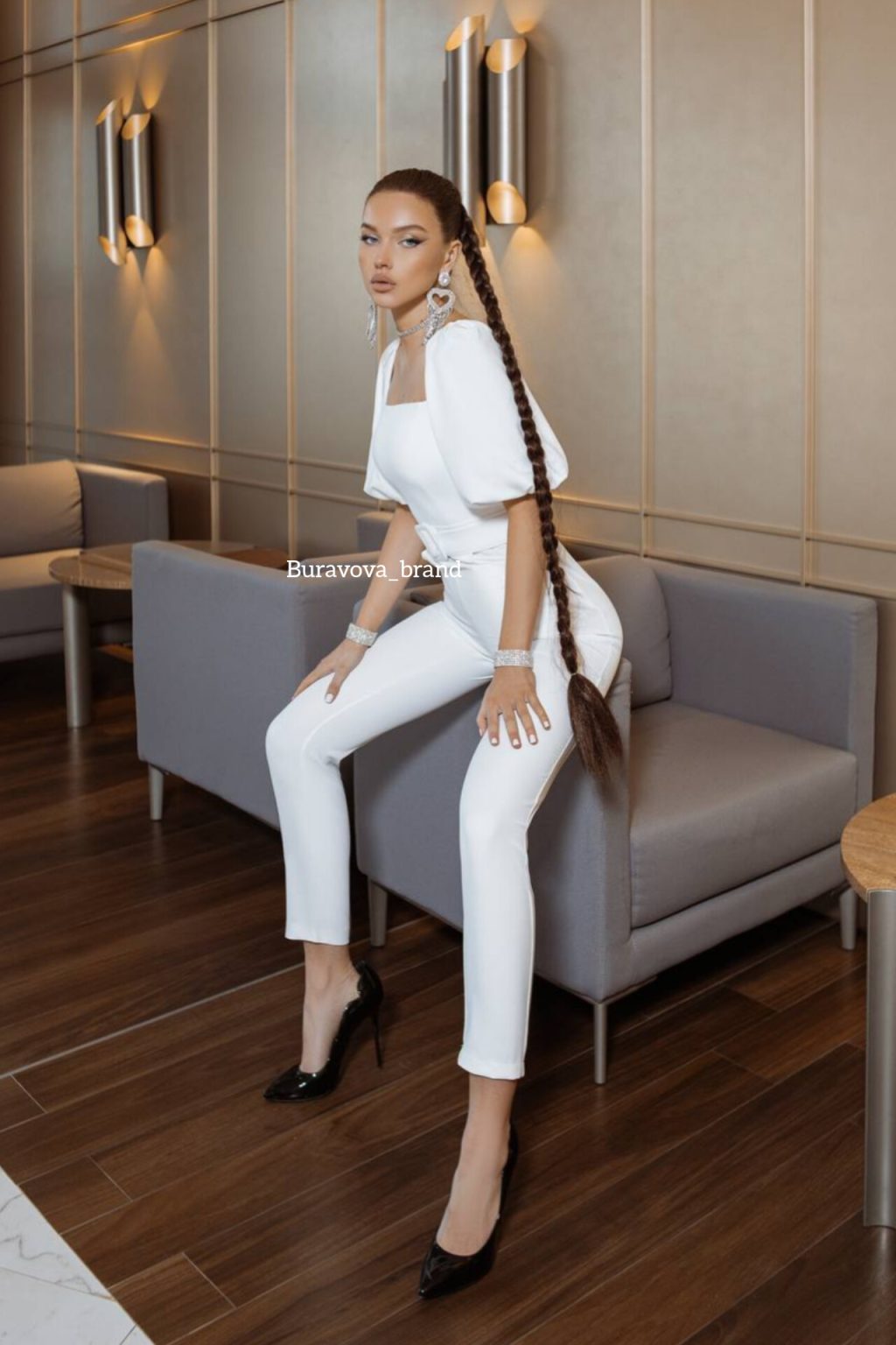 Комбинезон с рукавами