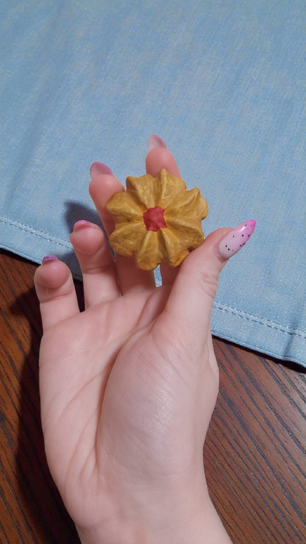 Брошь печенье курабье