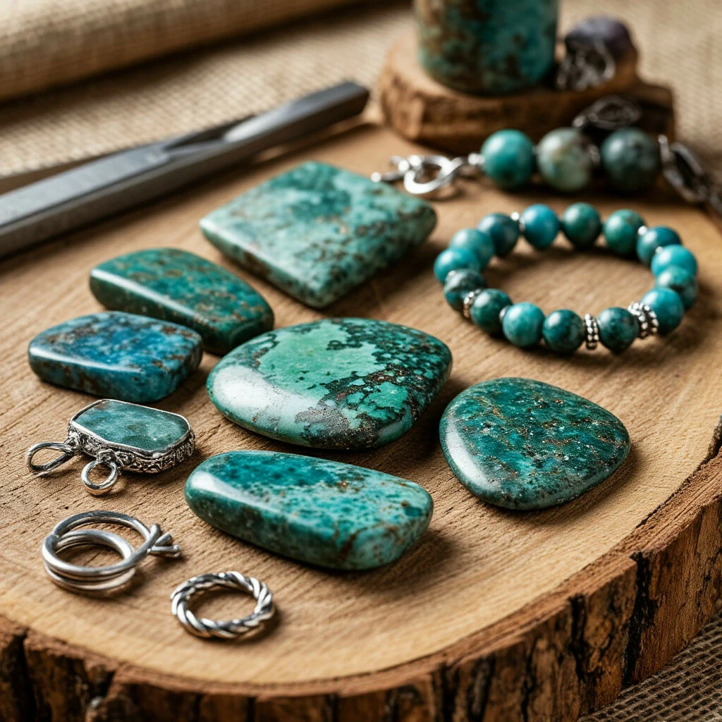 Африканская бирюза: что нужно знать мастеру о камне-имитации и как с ним работать
