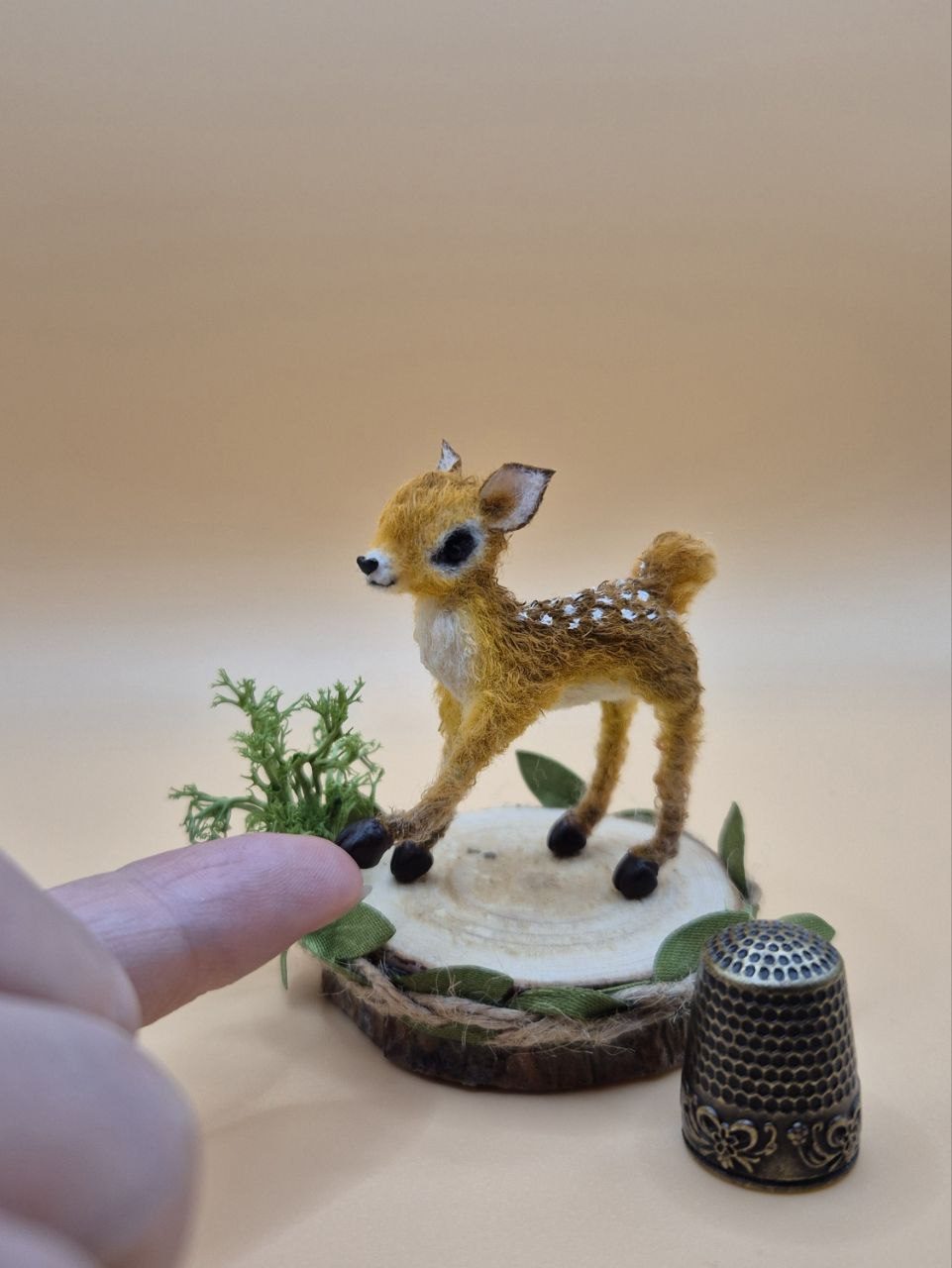 Вязаный оленёнок Бэмби