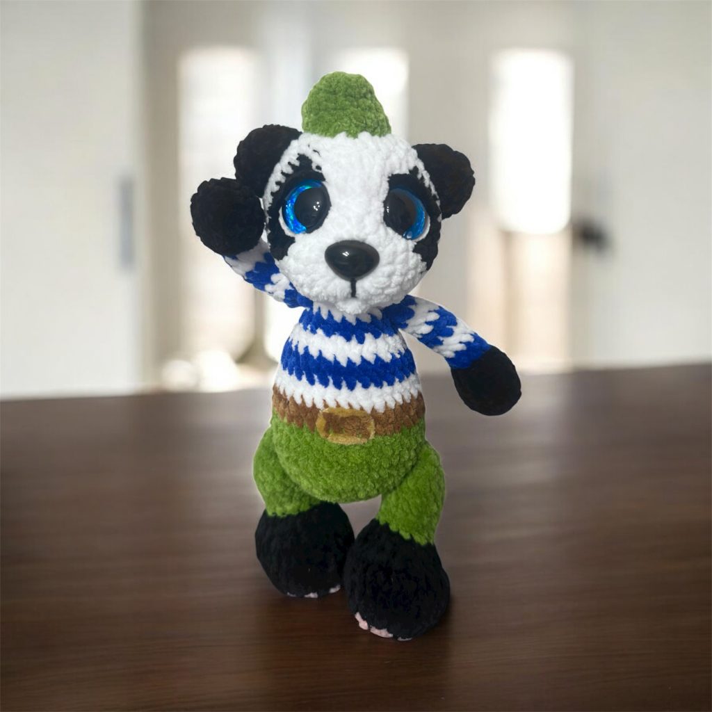 Мишка панда военный игрушка