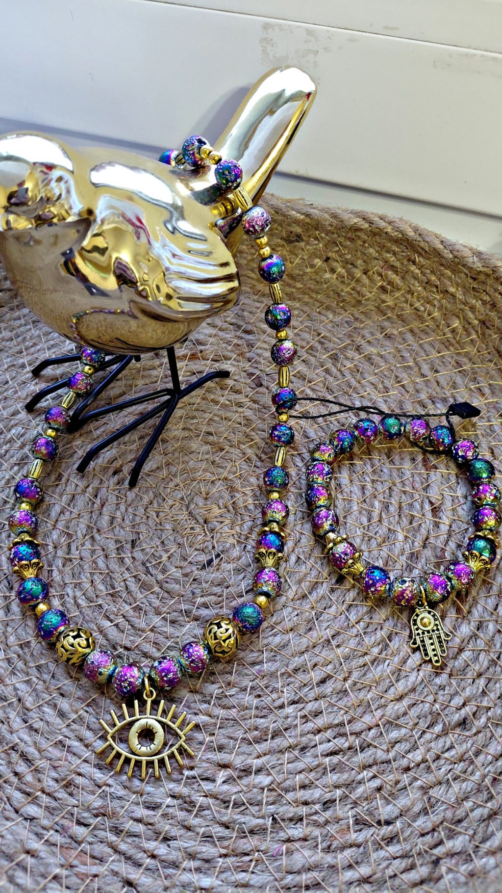 Набор (чокер с браслетом) «Всевидящее око»