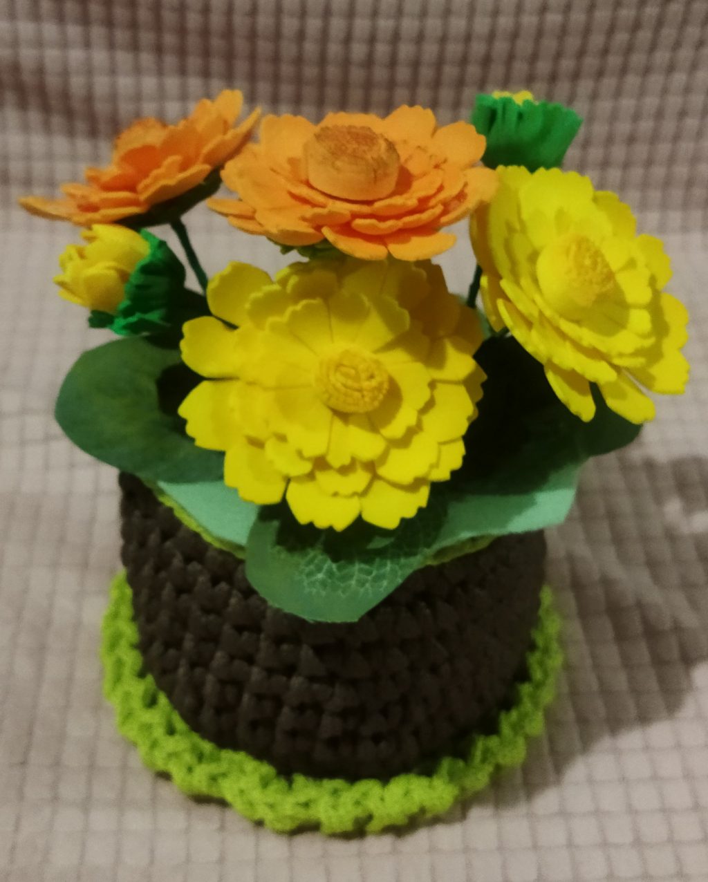 Цветочный горшок интерьерный «Календула»