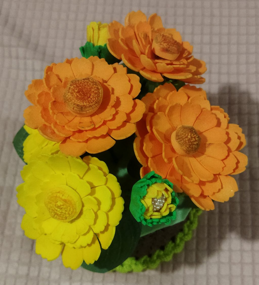 Цветочный горшок интерьерный «Календула»