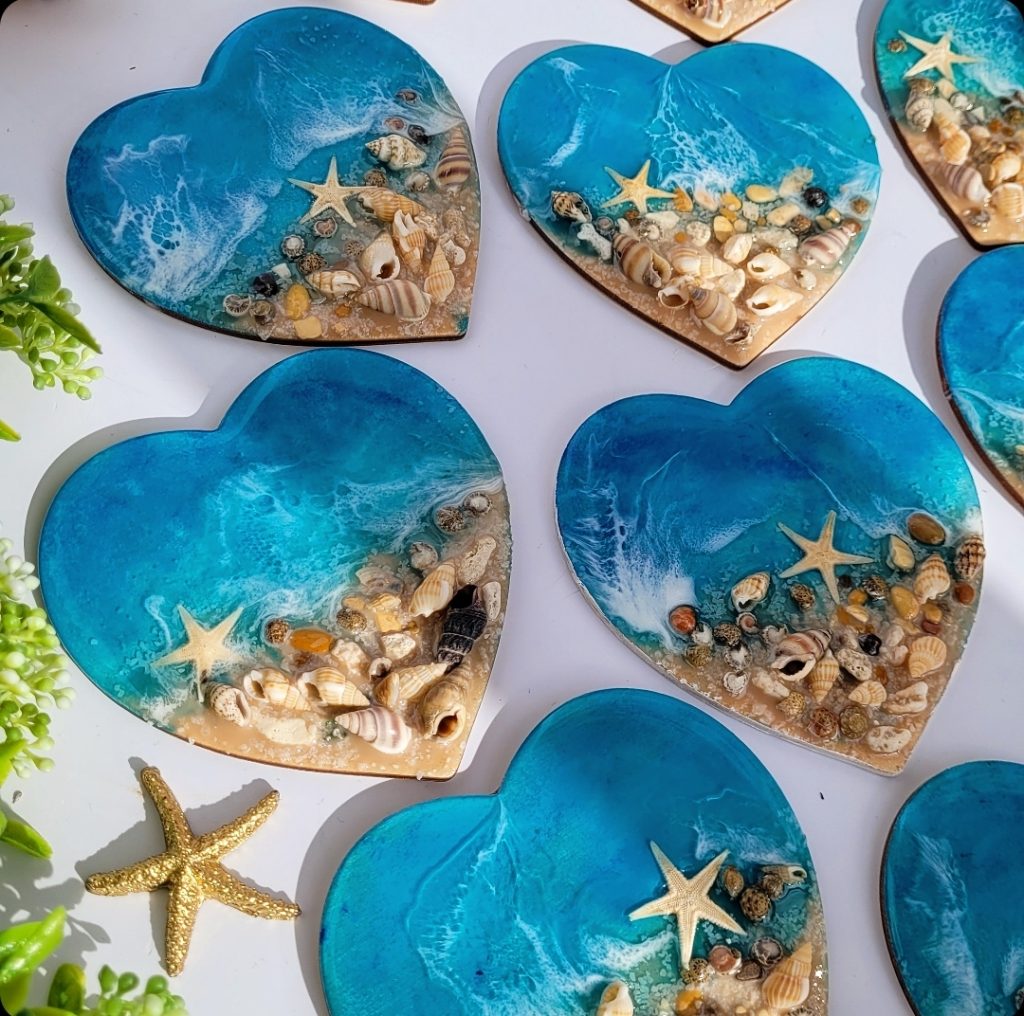 Магнит Сердце моря ручной работы