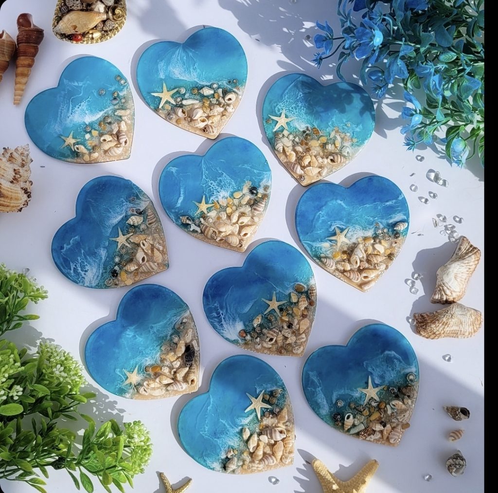 Магнит Сердце моря ручной работы