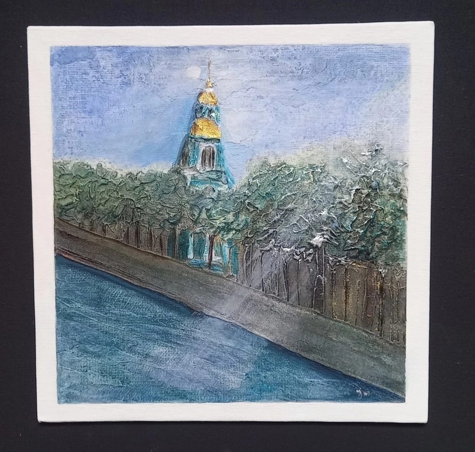 Текстурная картина Вид с моста