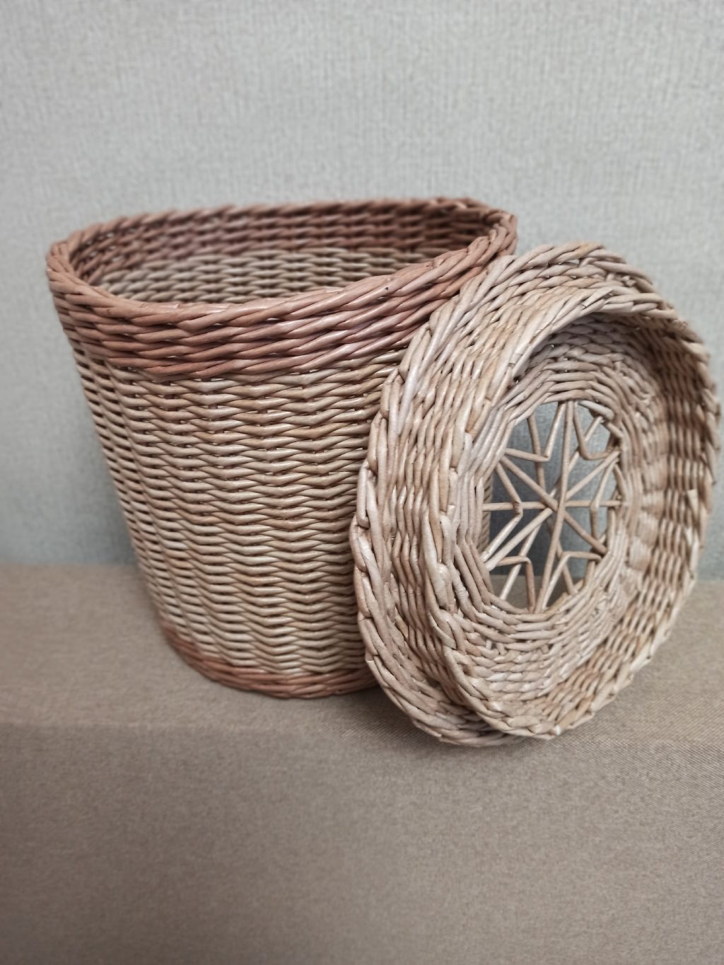 Ведерко-бочонок для рукоделия