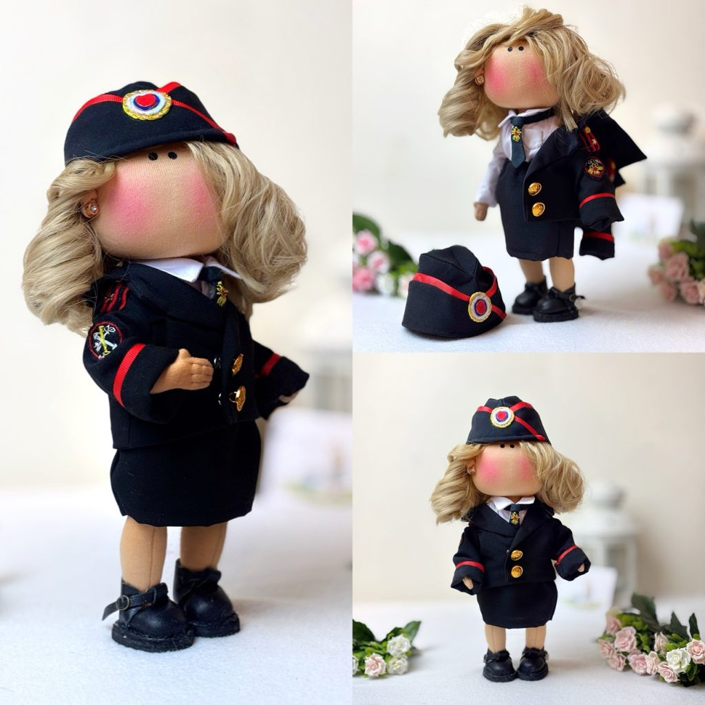 Портретная текстильная кукла по фотографии