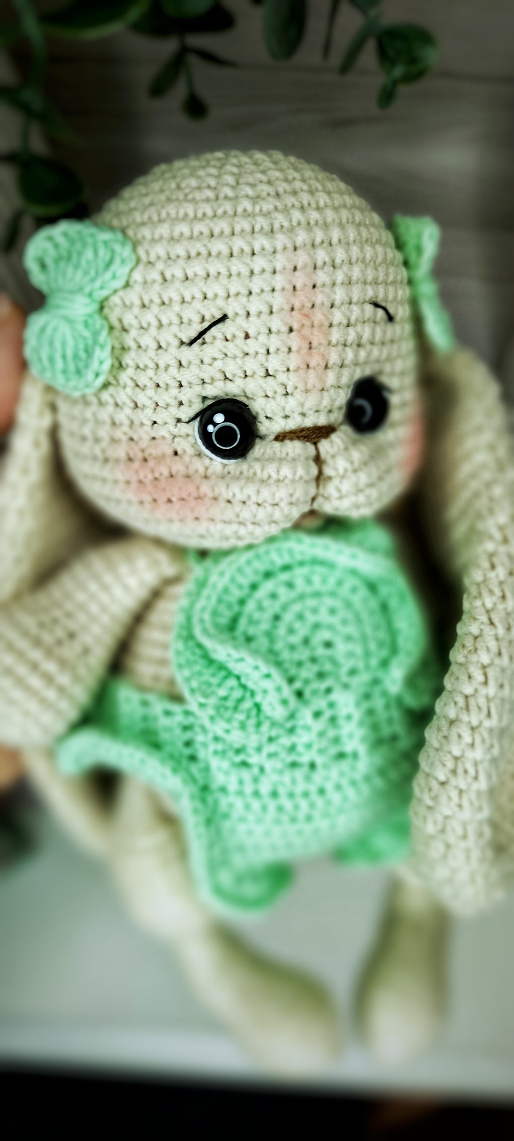 Зайка игрушка вязаная ручной работы