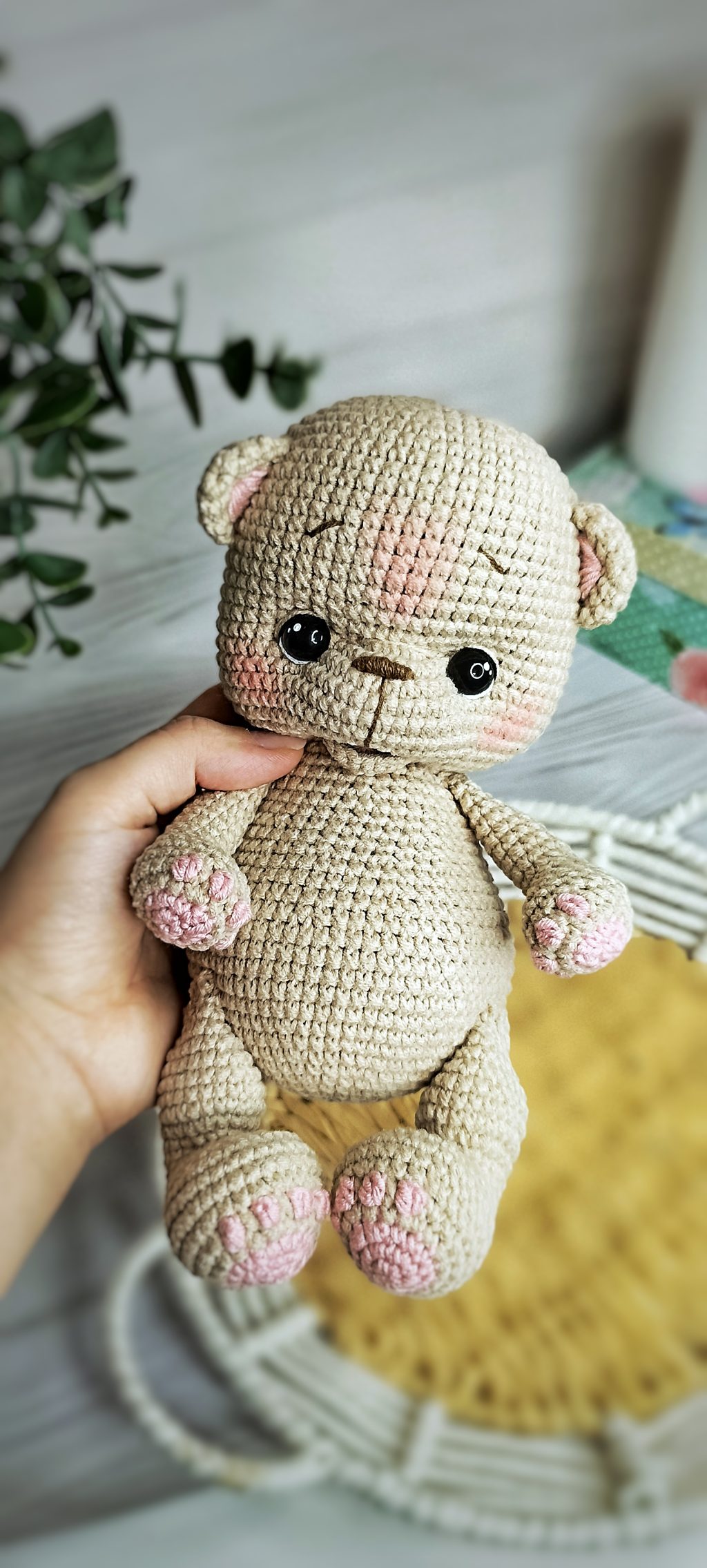 Мишка игрушка вязаная ручной работы