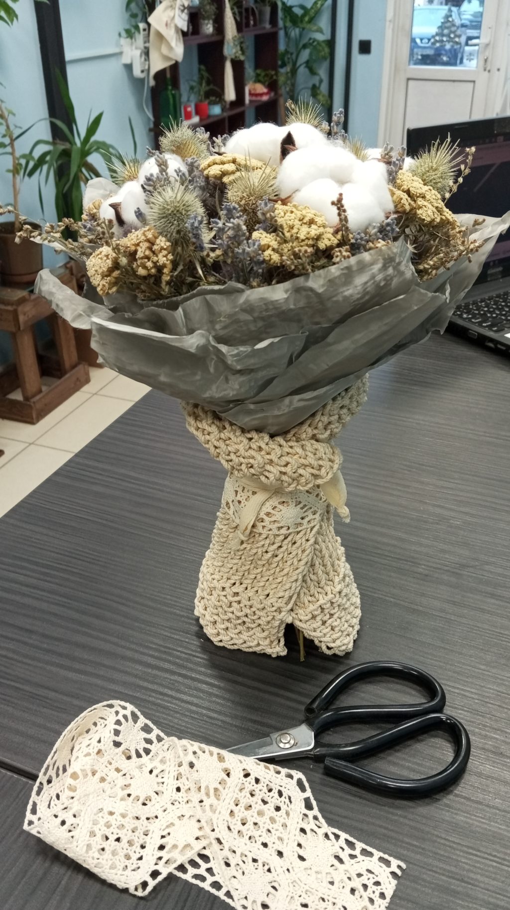 Букеты из сухоцветов