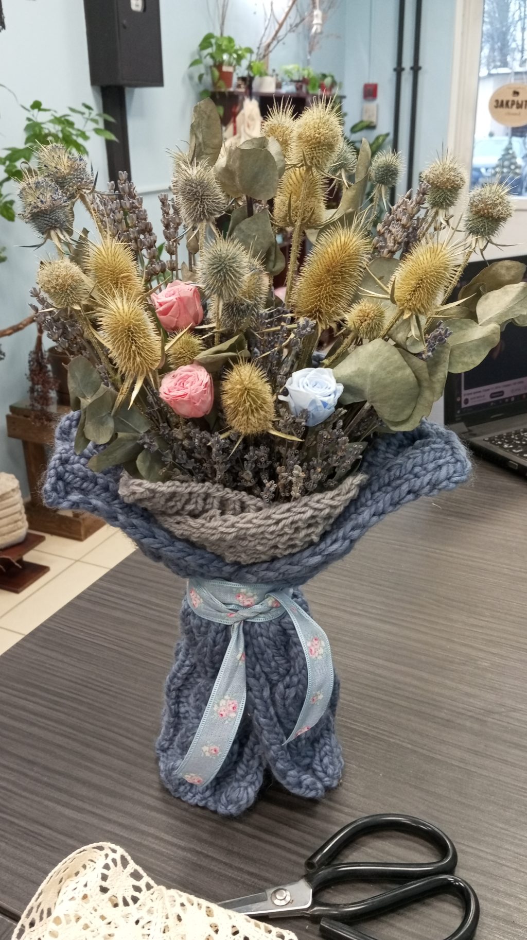 Букеты из сухоцветов