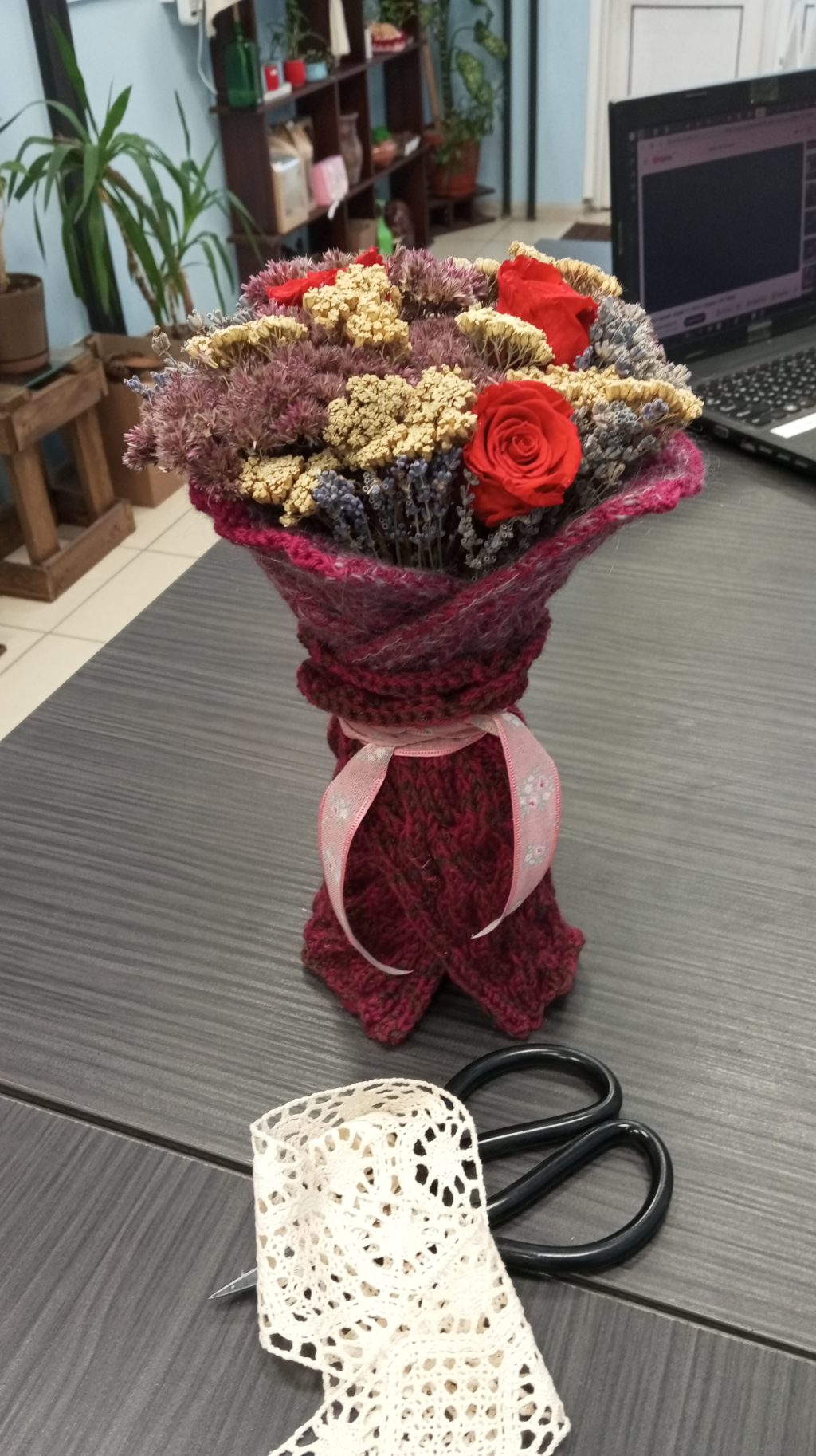 Букеты из сухоцветов