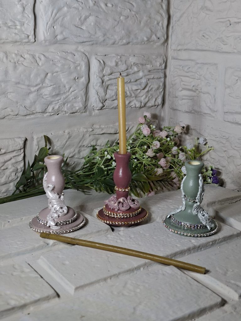 Подсвечники под 1 свечу