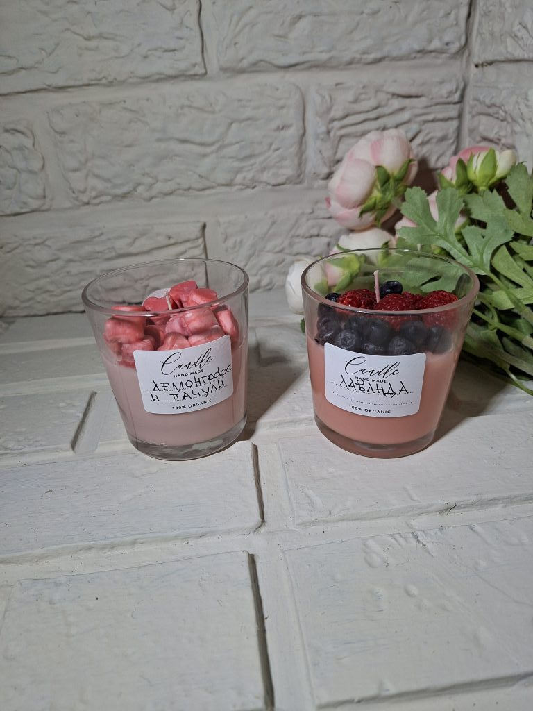 Свечи ароматические в стакане