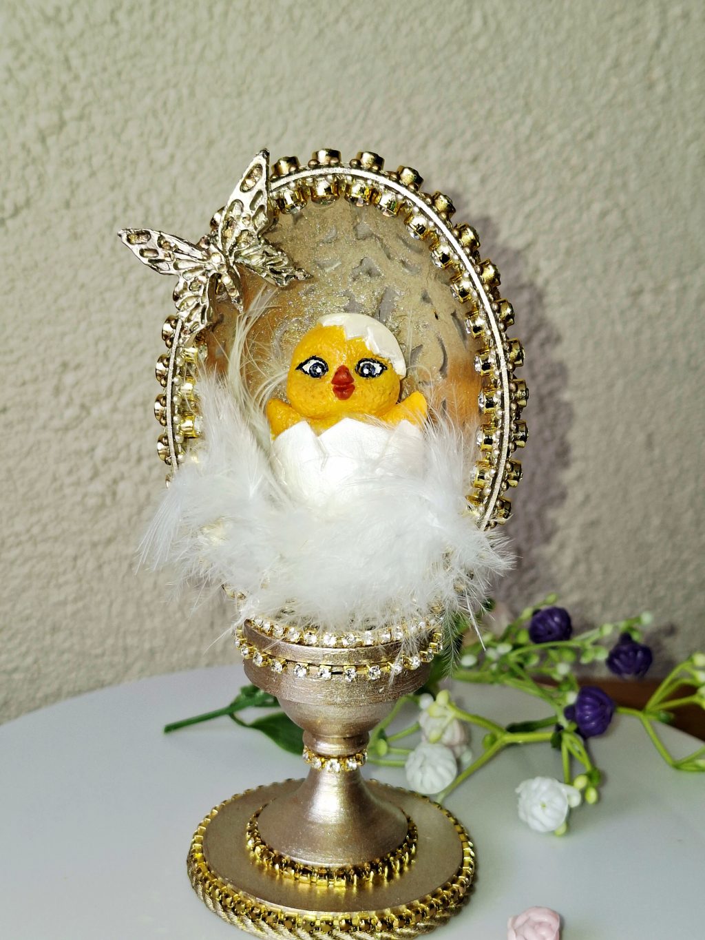 Яйцо ажурное пасхальное интерьерное