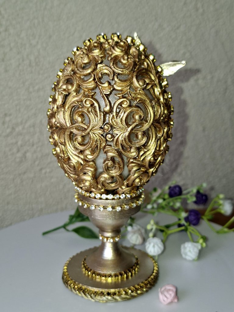 Яйцо ажурное пасхальное интерьерное