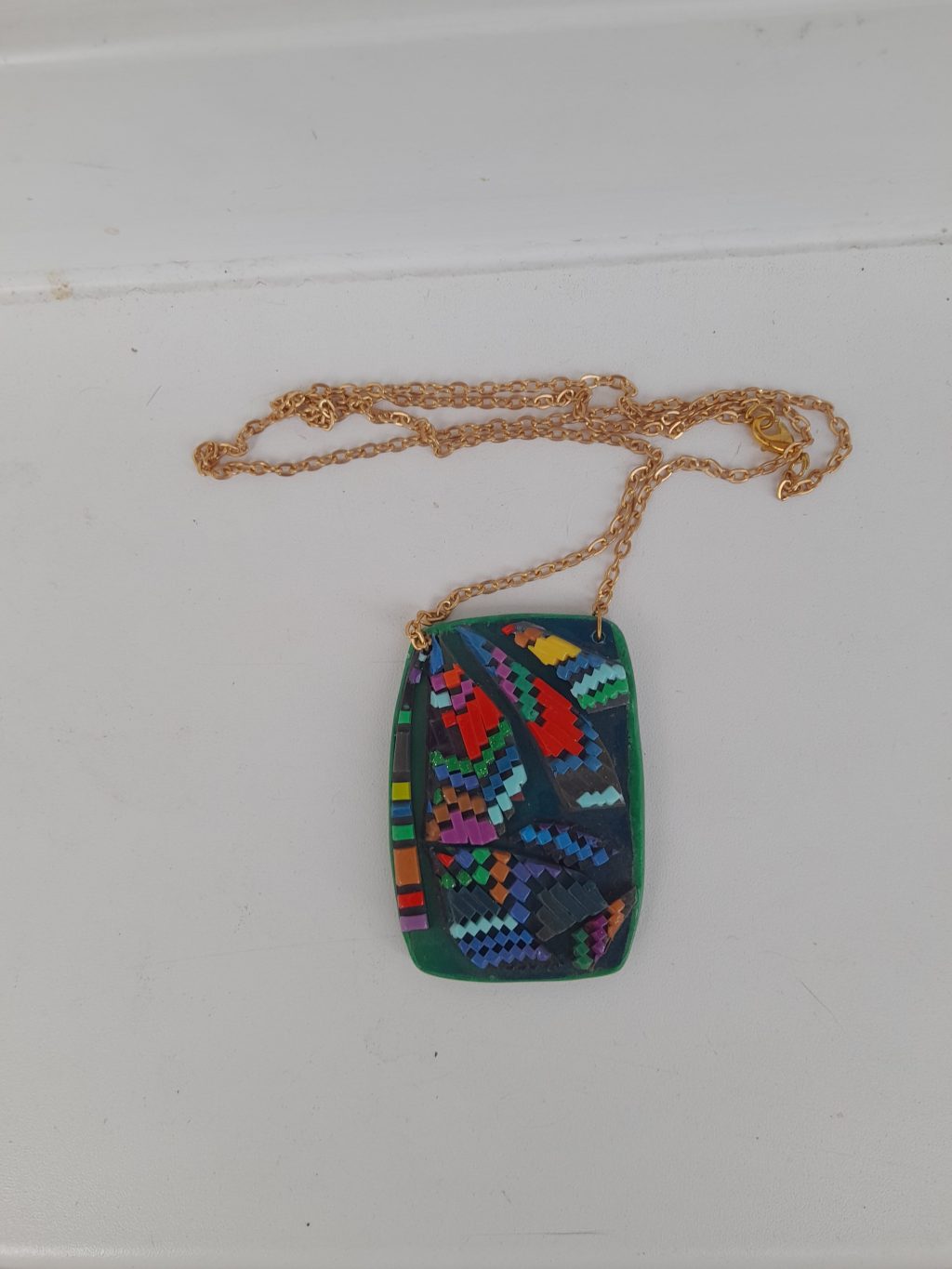 Кулон из полимерной глины «Барджелло»